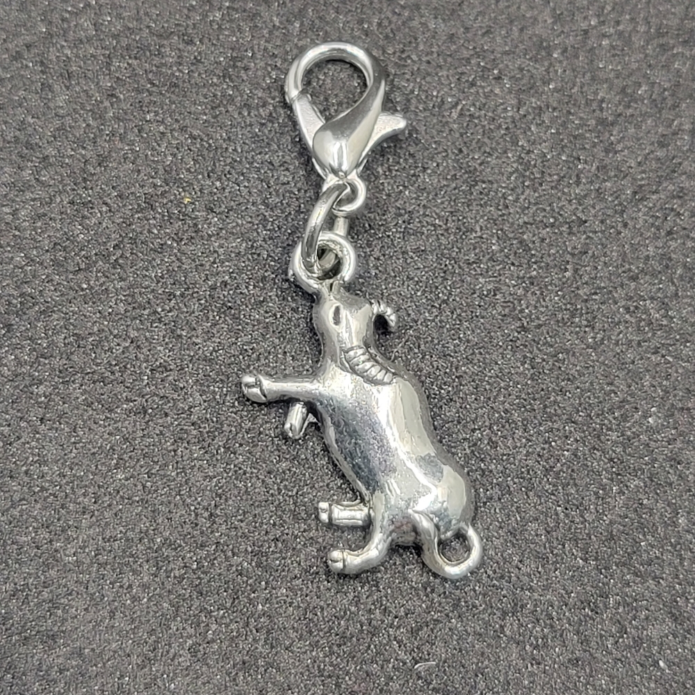 Clip On bull charms cow farm animal charms planner bracelet dreadlocks